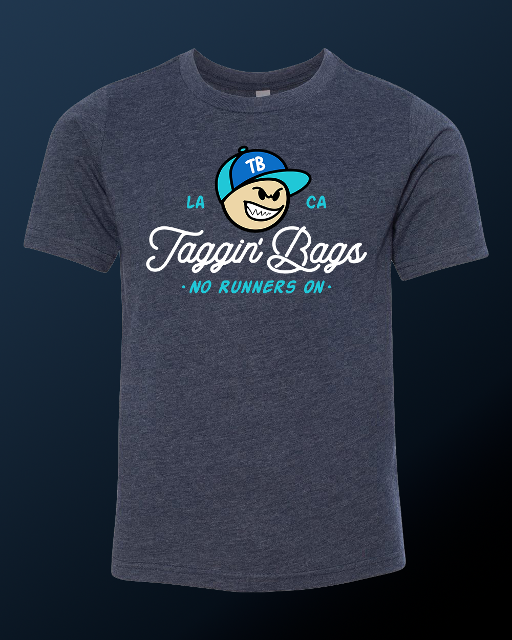 No Runners On Meanest Stickman (Navy T)