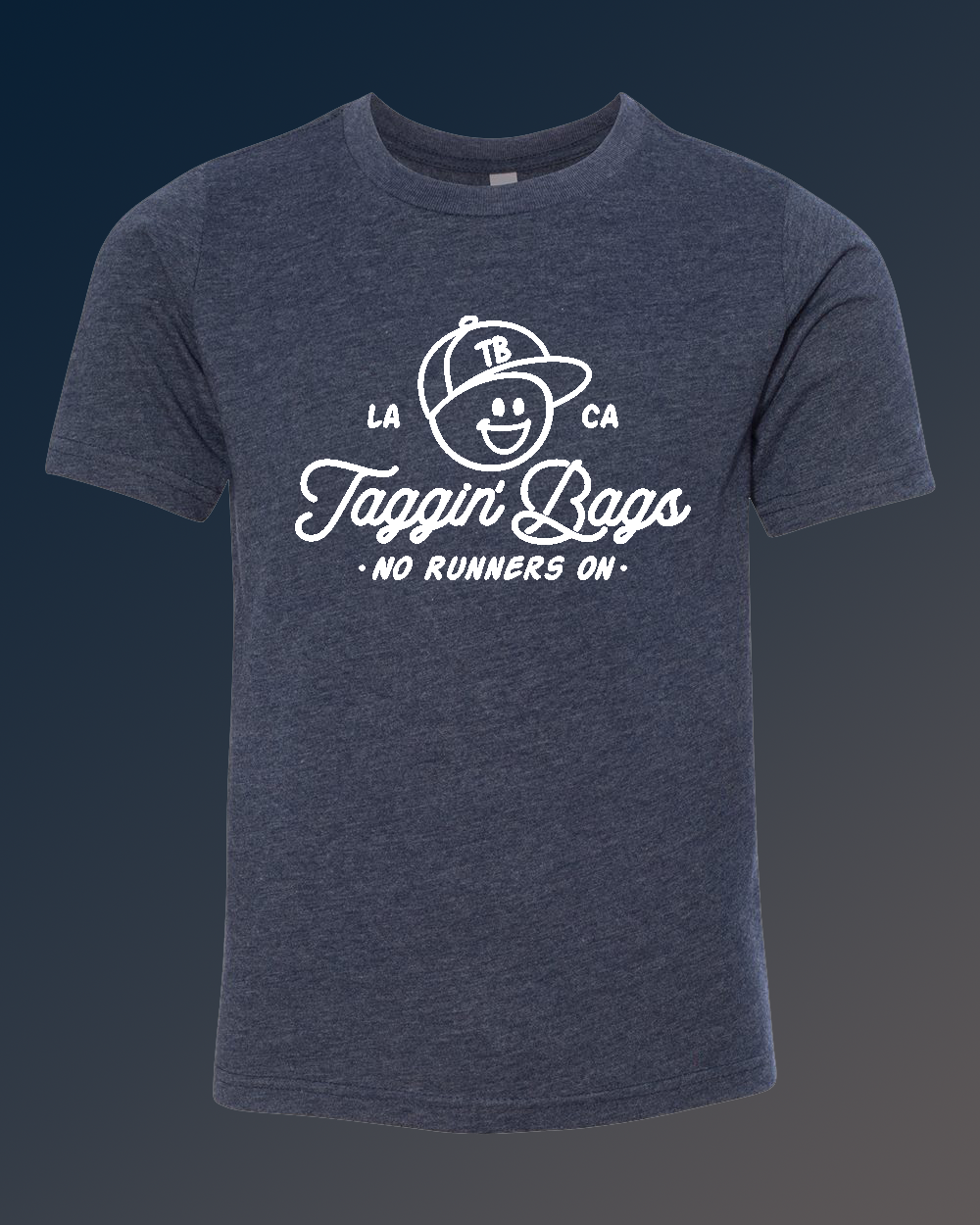 No Runners On Happy Stickman (Navy T)