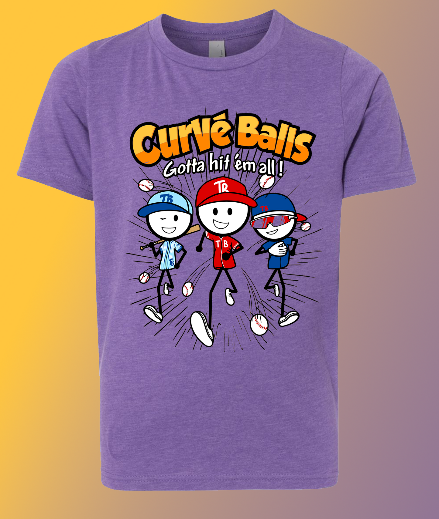 TB- Curve Ball (Purple T)