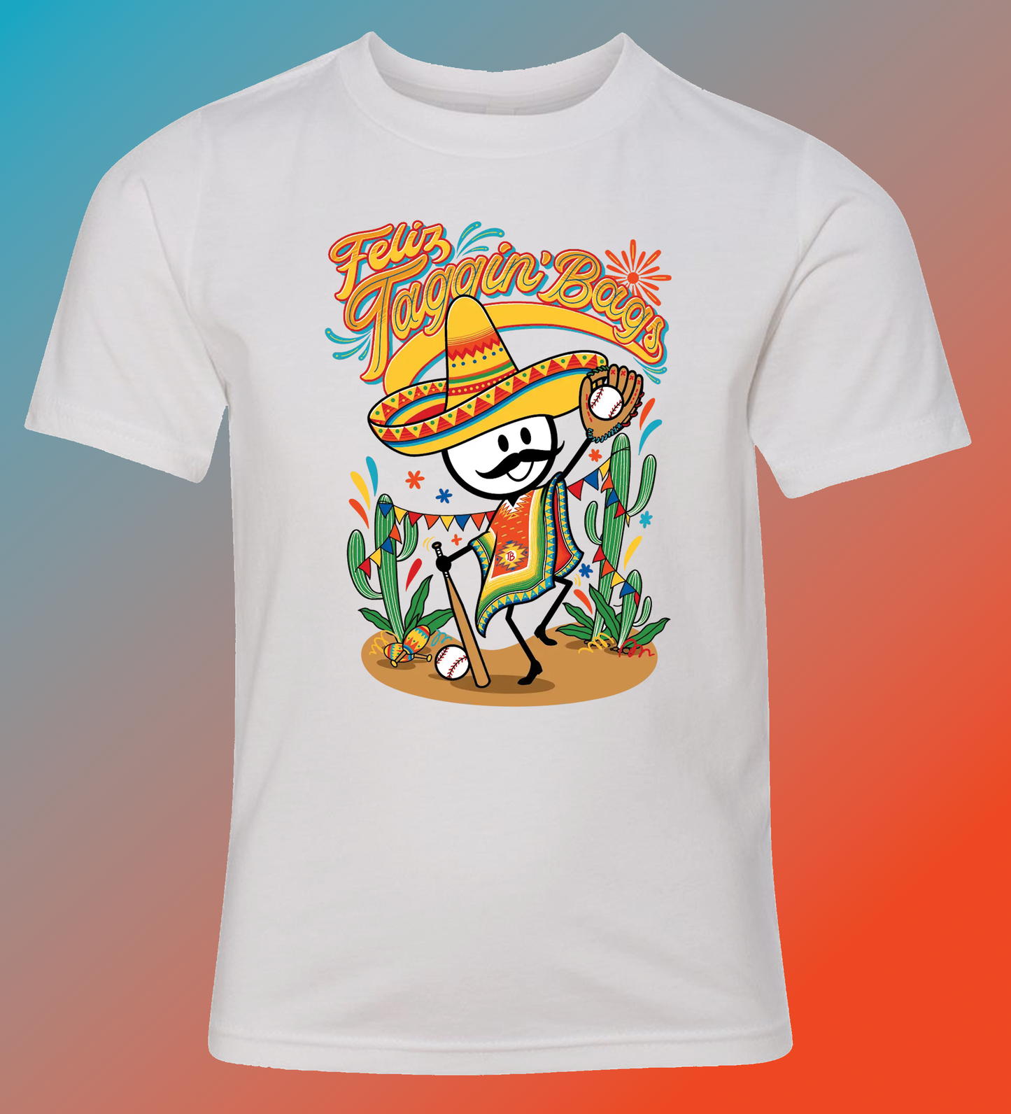 TB Feliz Taggin' Bags (White T)