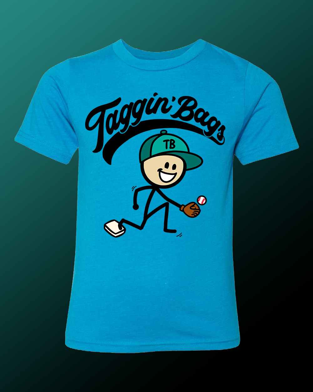 The Happy Stickman (Turquoise T)